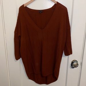 Express Tunic Sweater (Large) in Brick Red. In great condition!